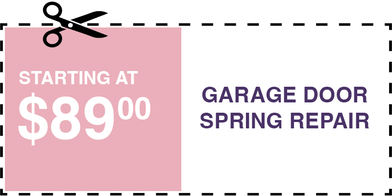 89 garage door SPRING repair Miller Place